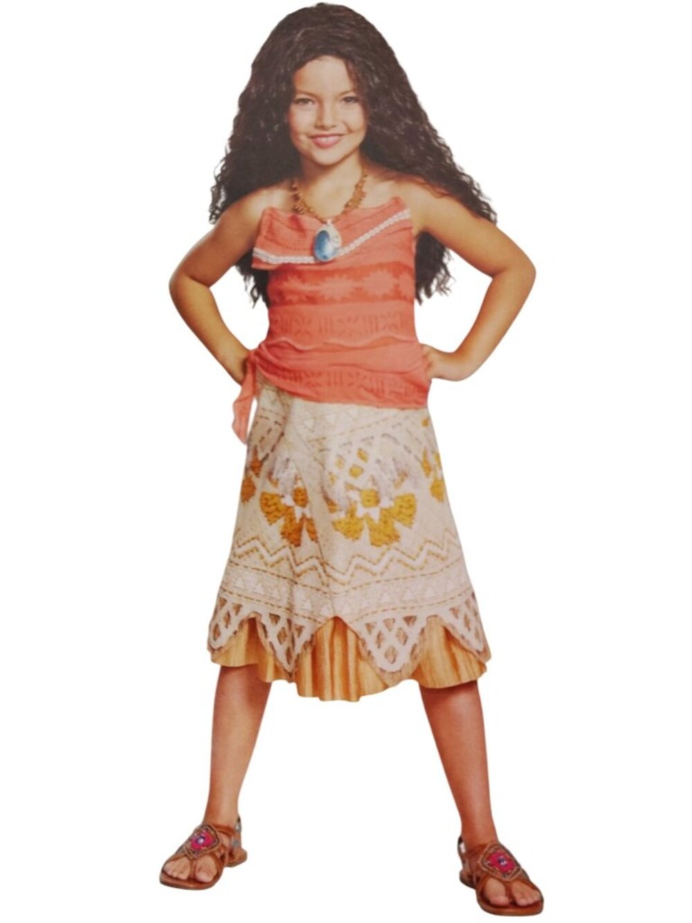 Disguise Girls M (7/8) Disney Moana Dress Halloween Costume